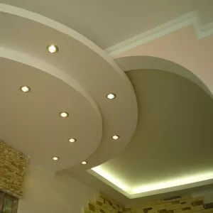 Отделка потолка гипсокартоном в Сочи